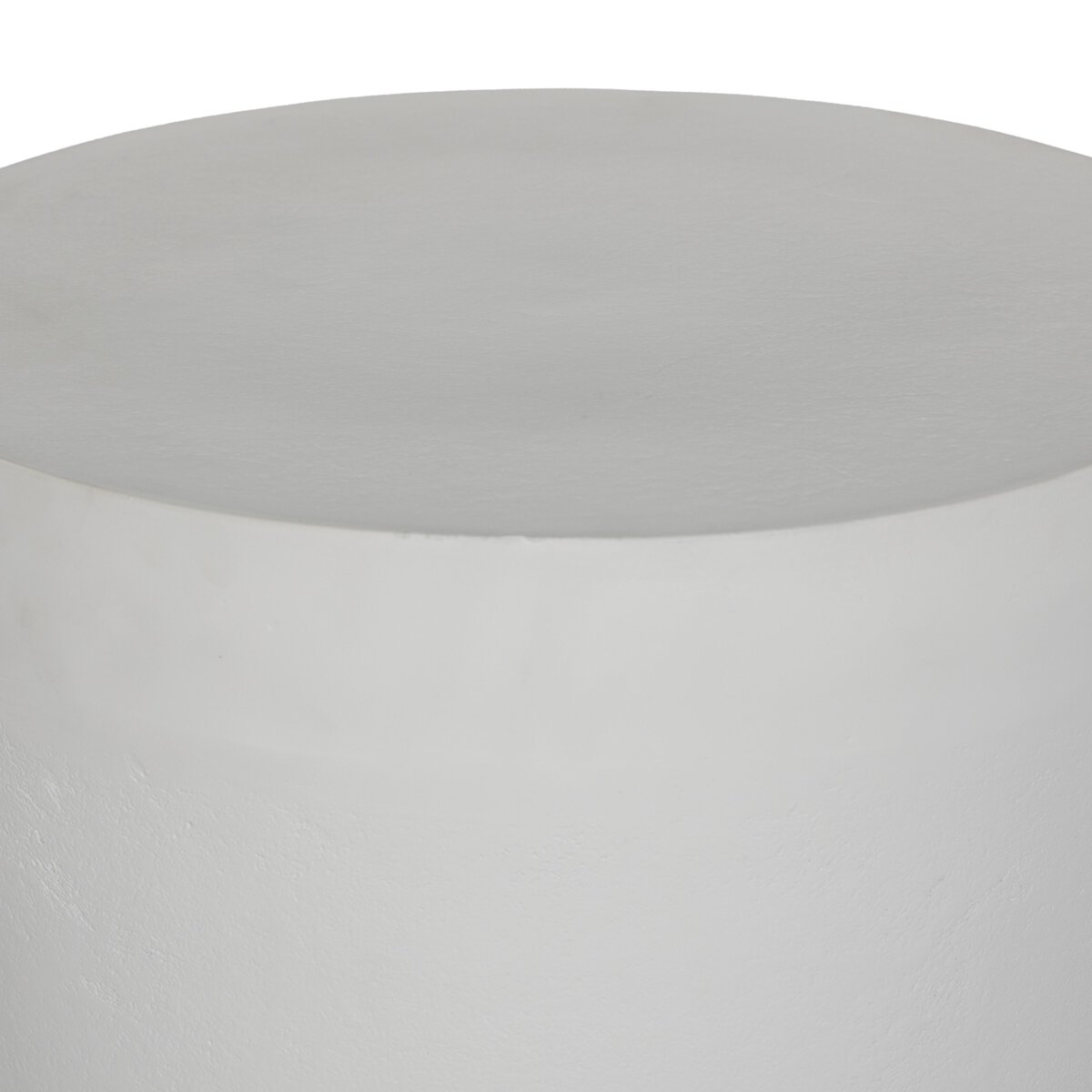 Javi Outdoor End Table Matte White Cast Aluminum OL
