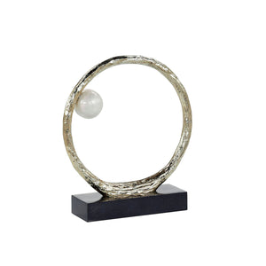 Anello di Perle Sculpture on Iron Base, Small