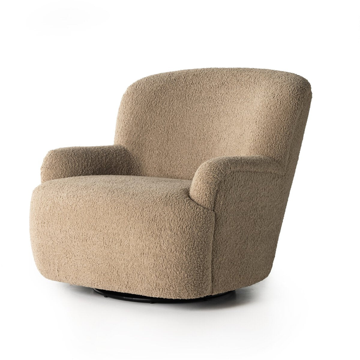 Kadon Swivel Chair Sheepskin Camel OL