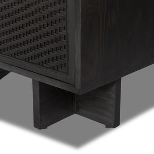 Levon Bar Cabinet Black Pine OL