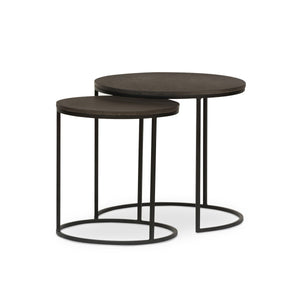 Lavastone Nesting Tables Black Lavastone OL