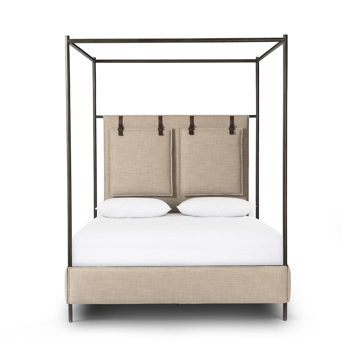 Leigh Queen Canopy Bed Palm Ecru OL