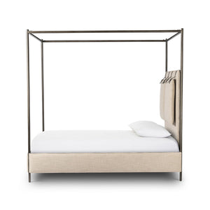 Leigh Queen Canopy Bed Palm Ecru OL