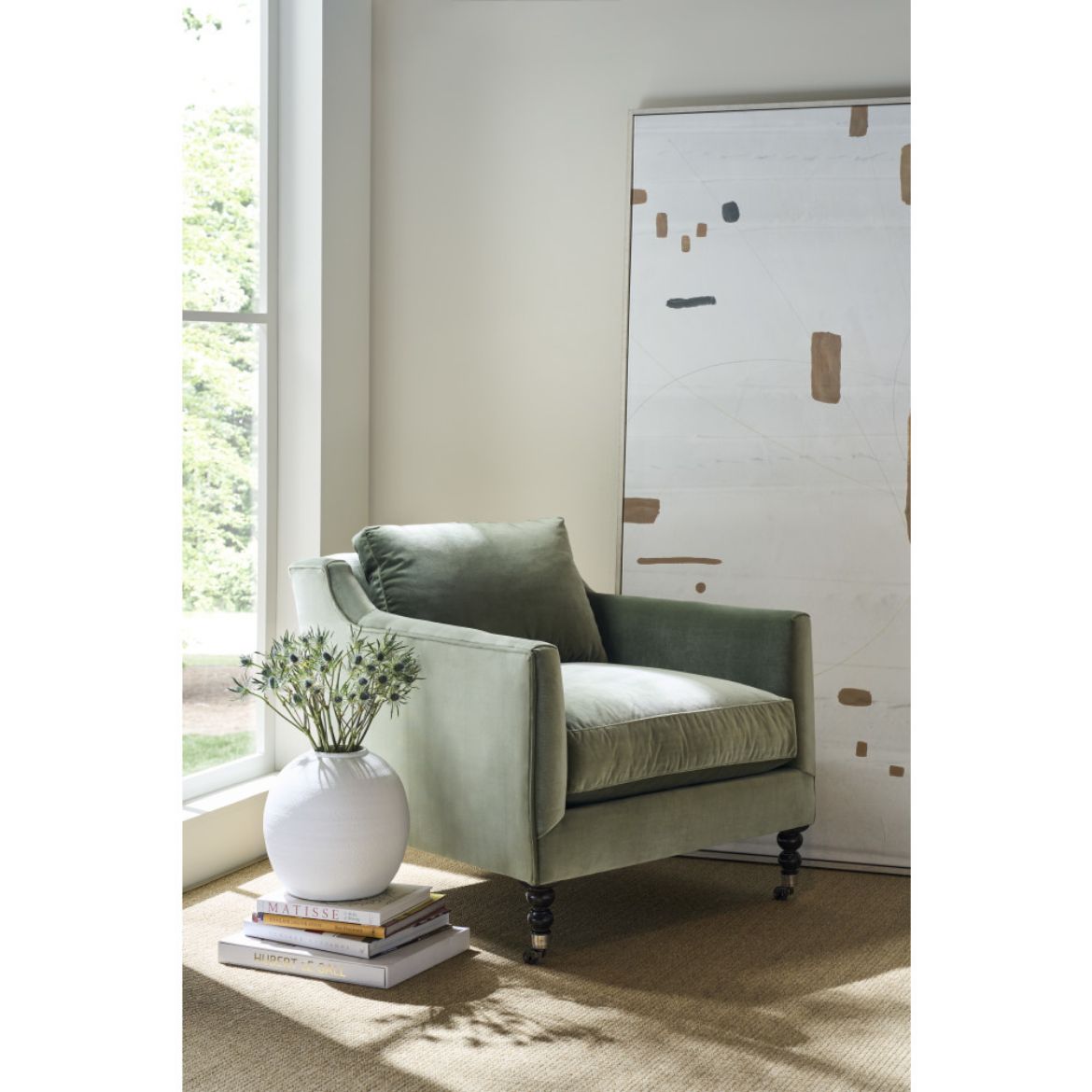 Madeline Chair - Antiqued Moss Velvet OL