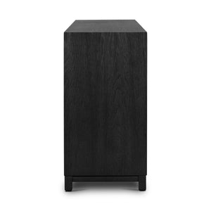 Millie 6 Drawer Dresser Drifted Matte Black Veneer OL
