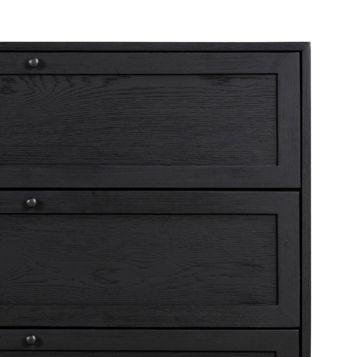 Millie 6 Drawer Dresser Drifted Matte Black Veneer OL