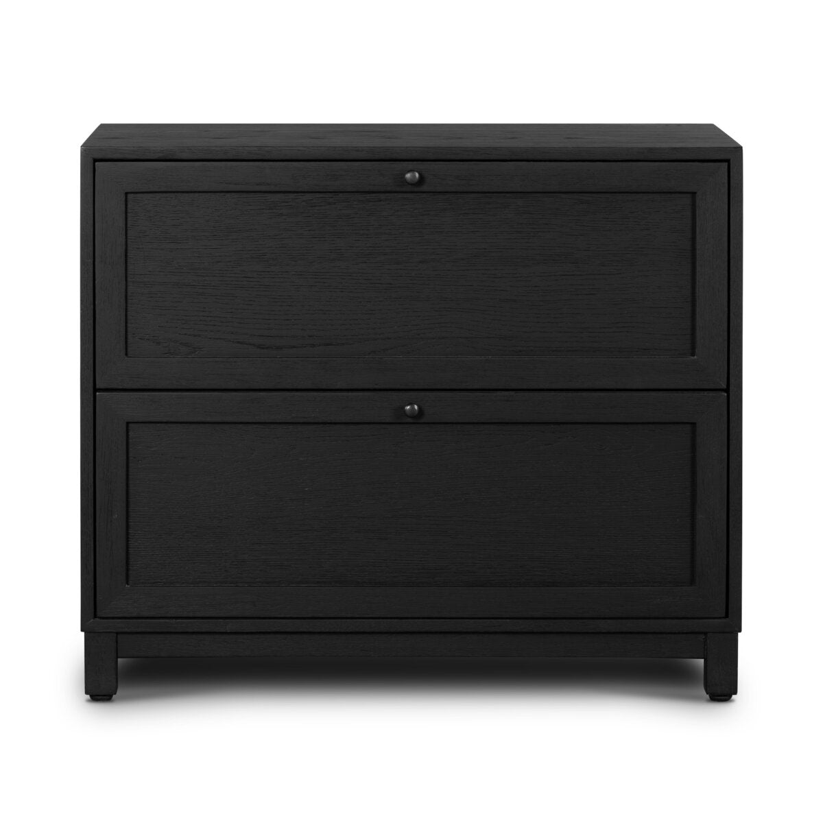 Millie Nightstand Drifted Matte Black Veneer OL
