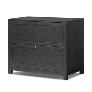 Millie Nightstand Drifted Matte Black Veneer OL