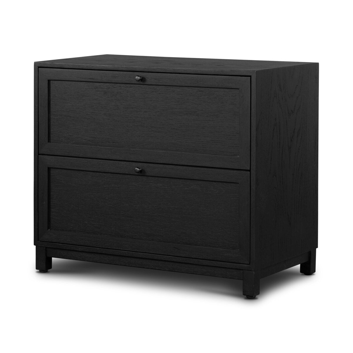 Millie Nightstand Drifted Matte Black Veneer OL