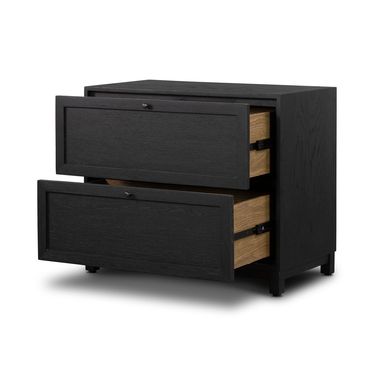 Millie Nightstand Drifted Matte Black Veneer OL
