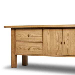 Millbrook Media Console Natural Light Oak OL