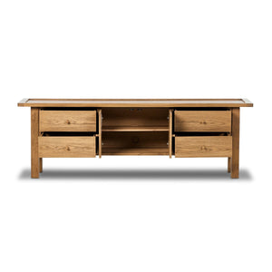 Millbrook Media Console Natural Light Oak OL