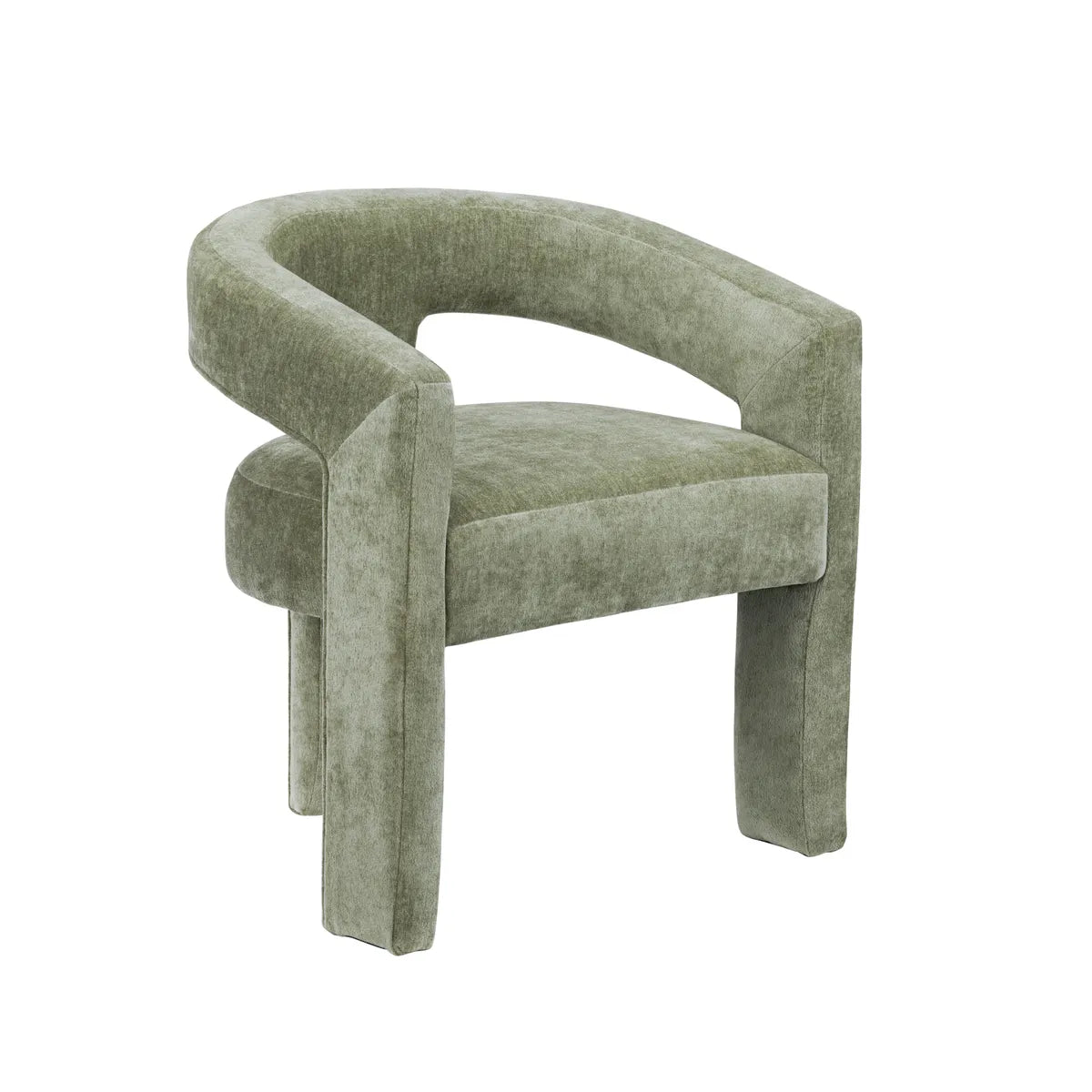 Monaco Sage Green Upholstered Dining Chairs - Pair - OL