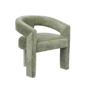 Monaco Sage Green Upholstered Dining Chairs - Pair - OL