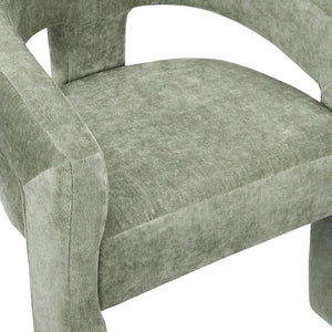 Monaco Sage Green Upholstered Dining Chairs - Pair - OL