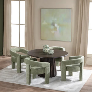 Monaco Sage Green Upholstered Dining Chairs - Pair - OL