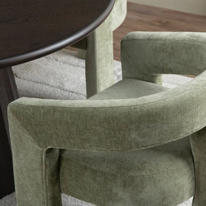 Monaco Sage Green Upholstered Dining Chairs - Pair - OL