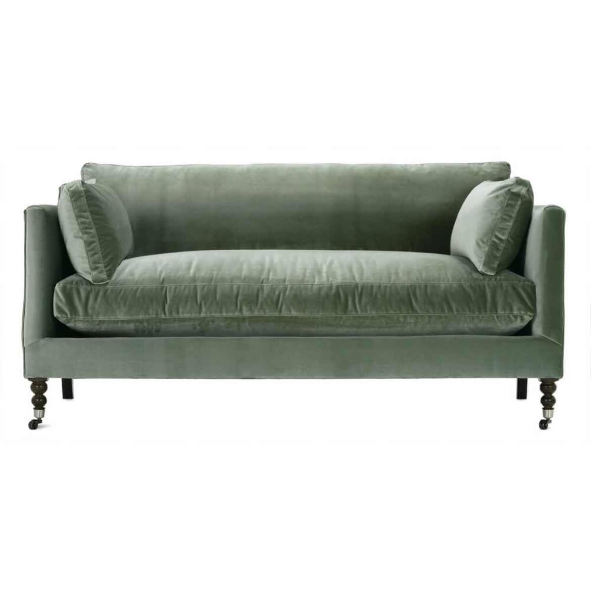 71” Madeline Sofa - Antiqued Moss Velvet OL