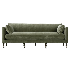 90” Madeline Sofa - Antiqued Moss Velvet - OL