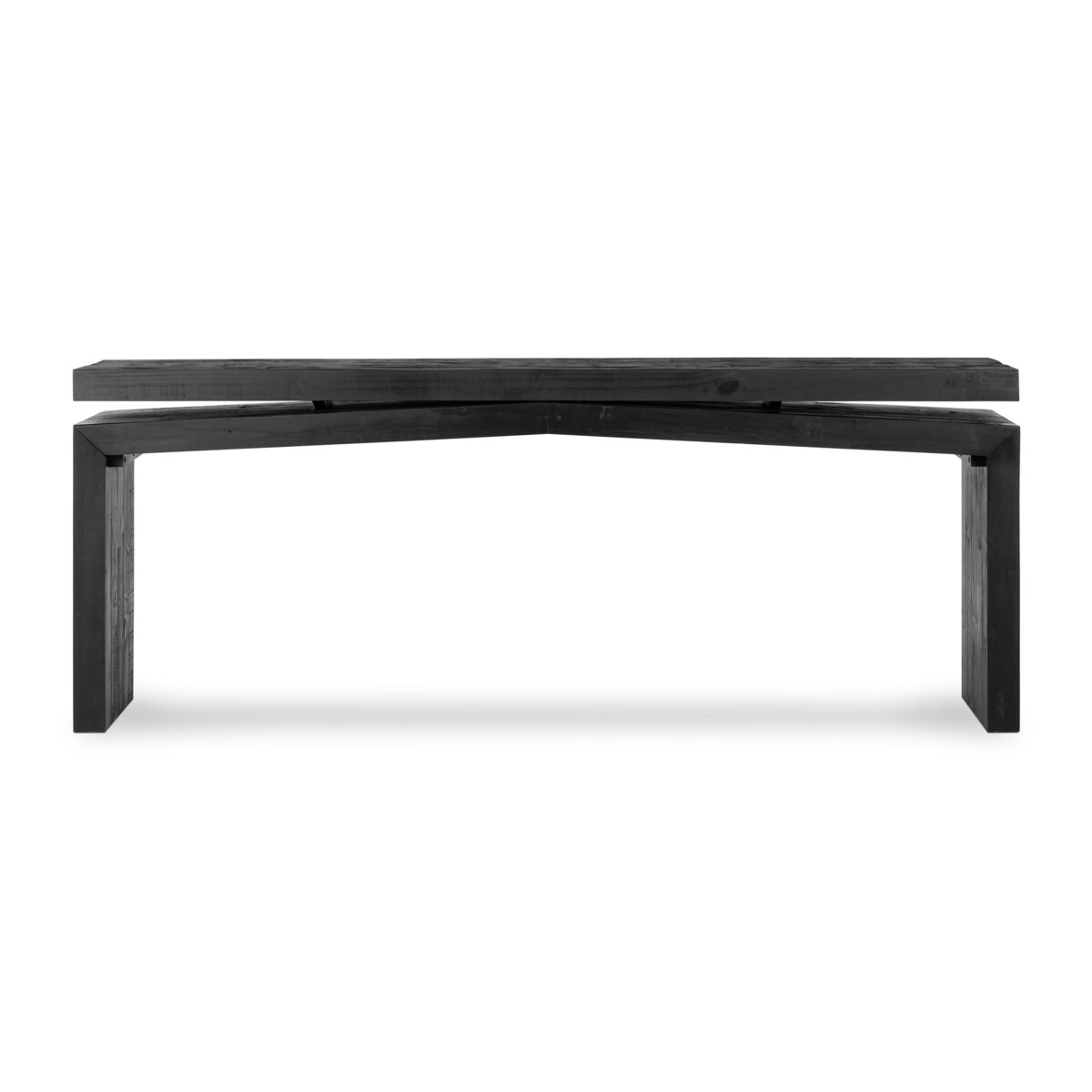 Matthes Reclaimed Pine Console Table Aged Black Pine OL