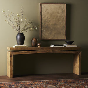 Matthes Reclaimed Pine Console Table Sierra Rustic Natural OL