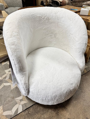 Mischa Pouf Swivel Chair