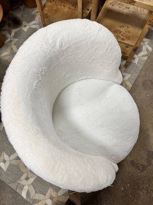 Mischa Pouf Swivel Chair