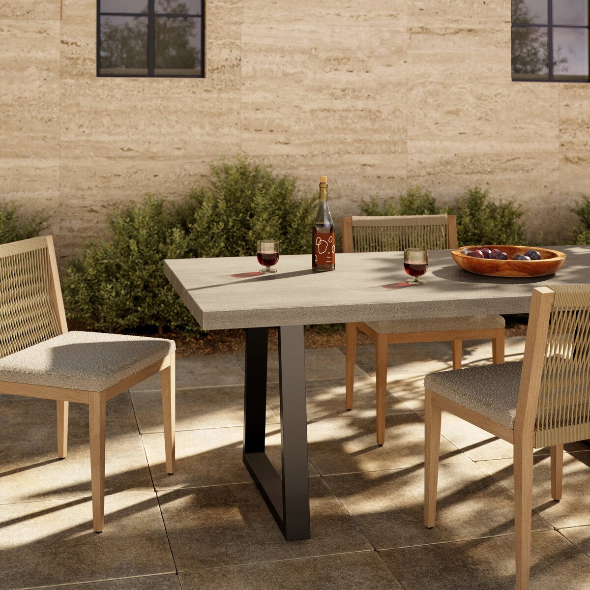 Cyrus Outdoor Dining Table Light Grey OL