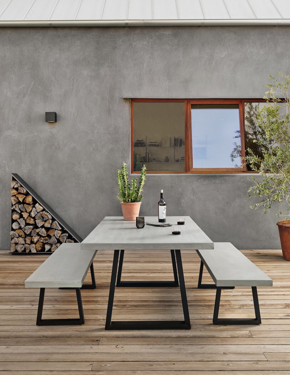 Cyrus Outdoor Dining Table Light Grey OL