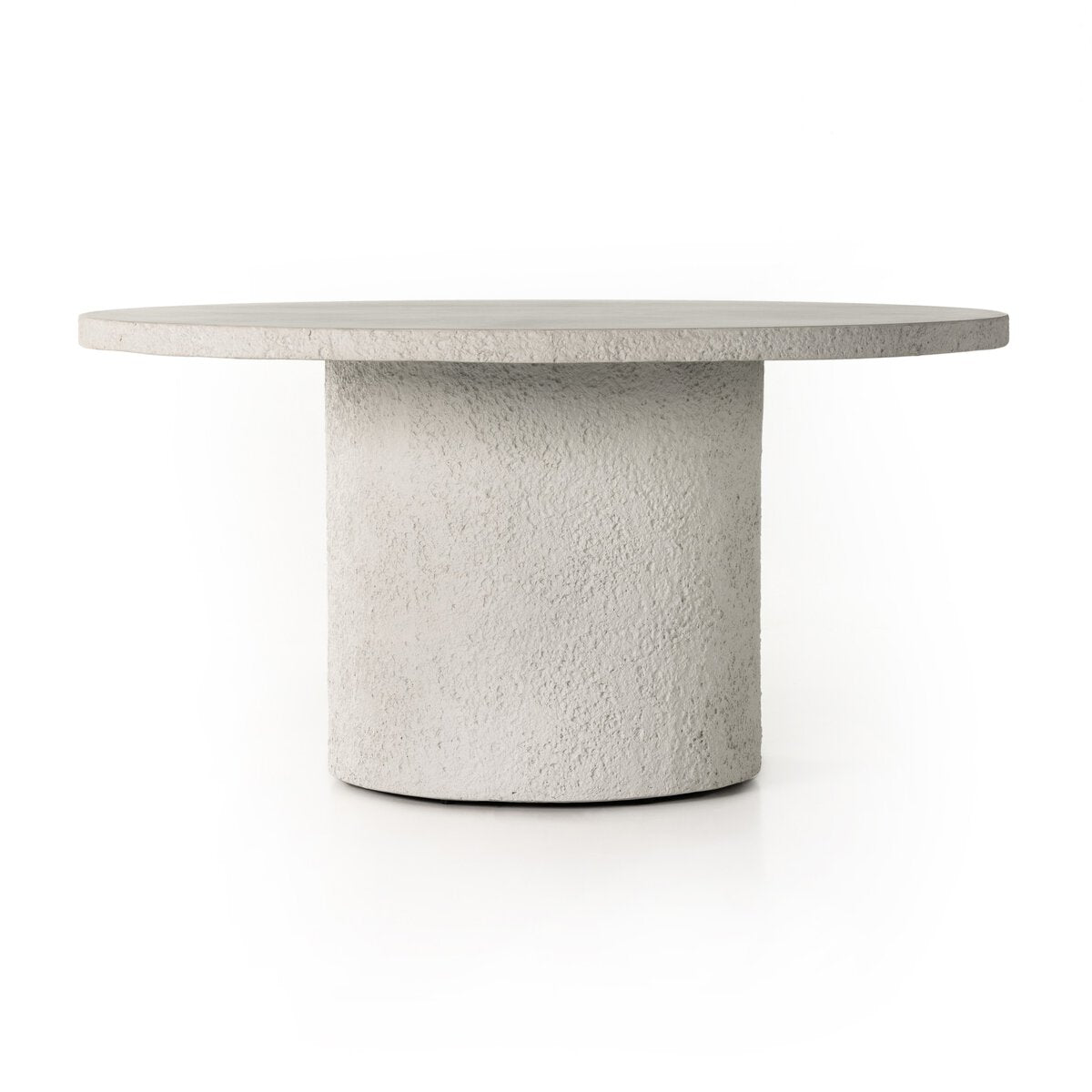 Otero Outdoor Round Dining Table Matte Stone OL
