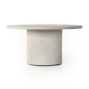 Otero Outdoor Round Dining Table Matte Stone OL