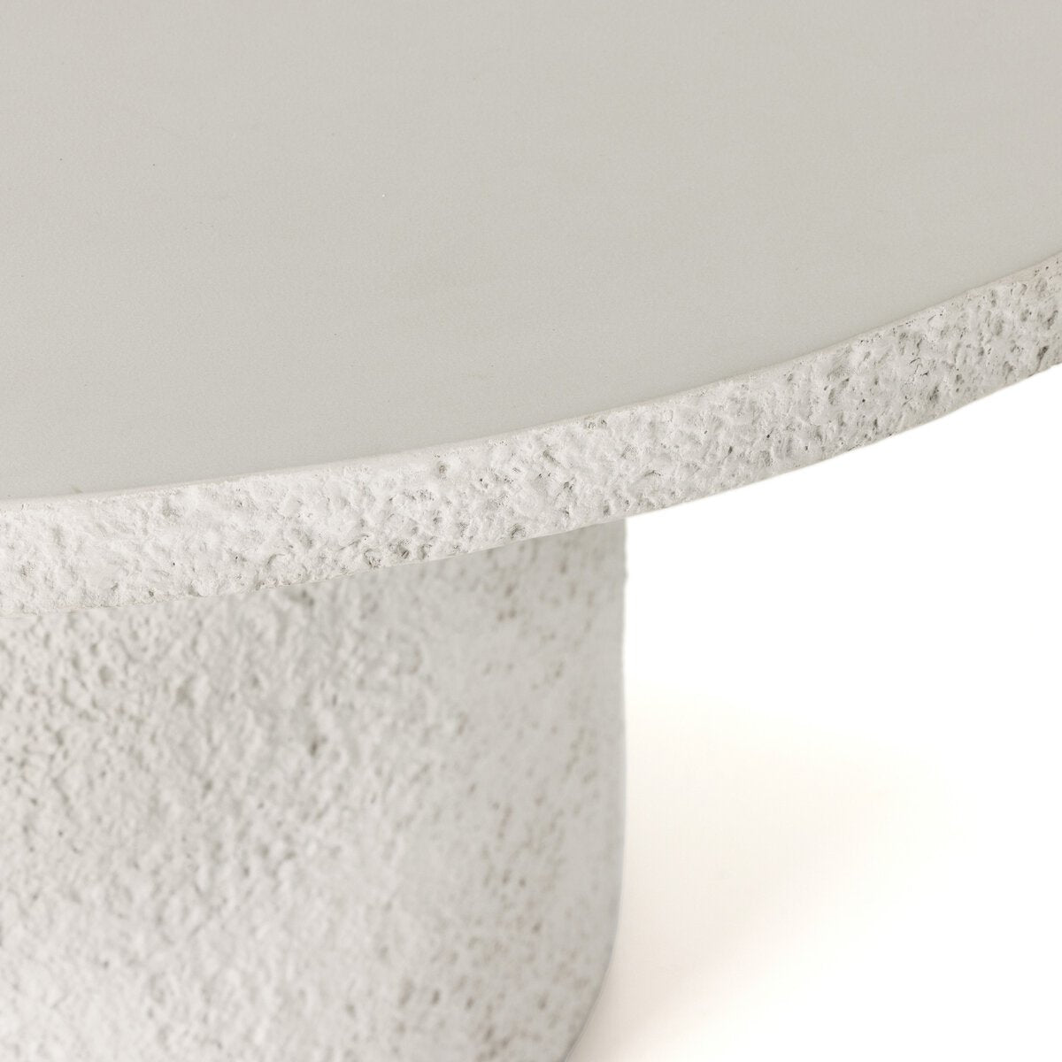 Otero Outdoor Round Dining Table Matte Stone OL