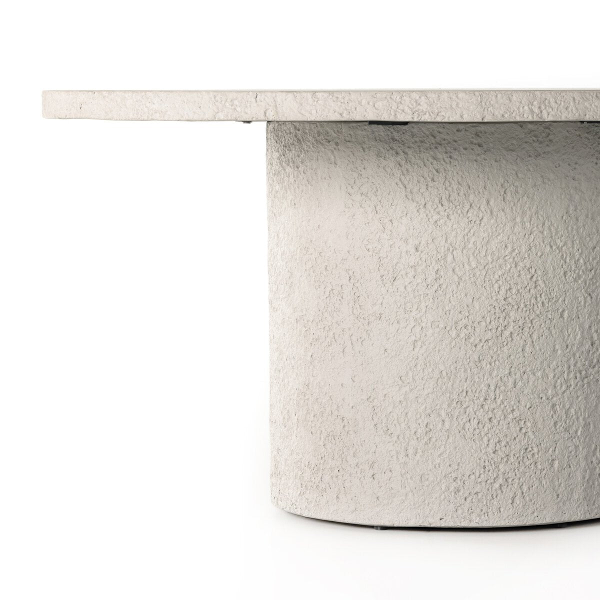 Otero Outdoor Round Dining Table Matte Stone OL