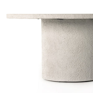 Otero Outdoor Round Dining Table Matte Stone OL