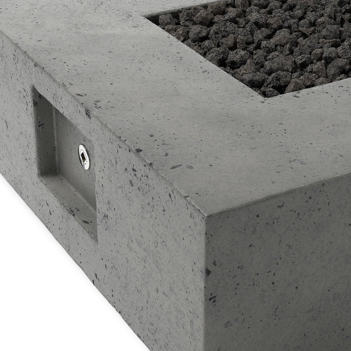 Donovan Outdoor Fire Table Pewter Concrete OL
