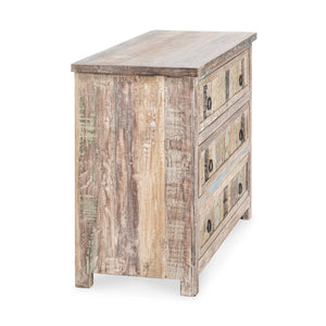 40" 3 Drawer Print Block Dresser OL