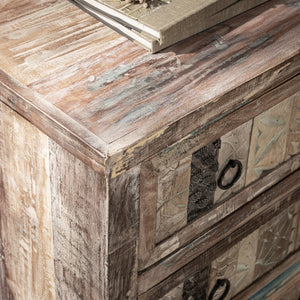 40" 3 Drawer Print Block Dresser OL