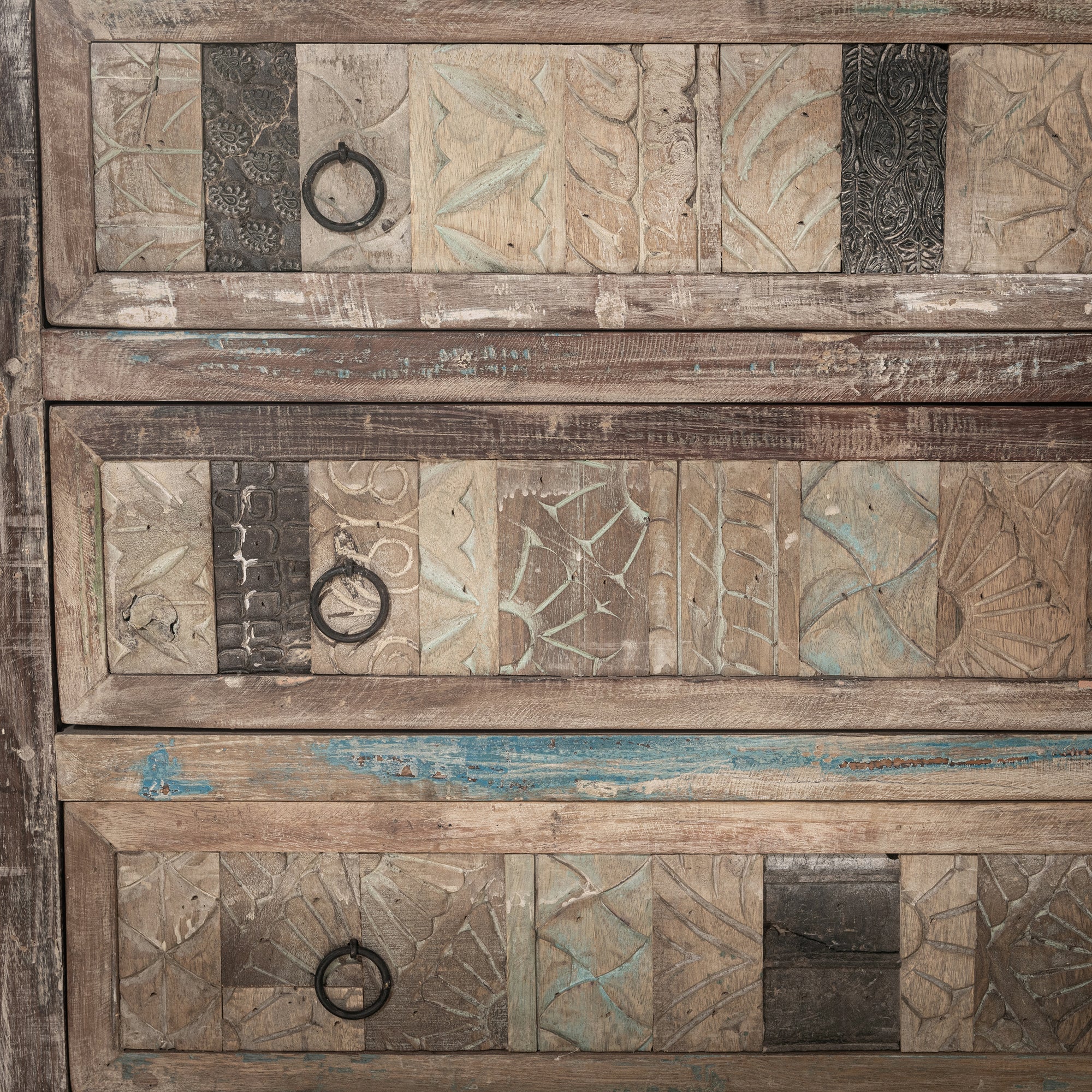 40" 3 Drawer Print Block Dresser OL
