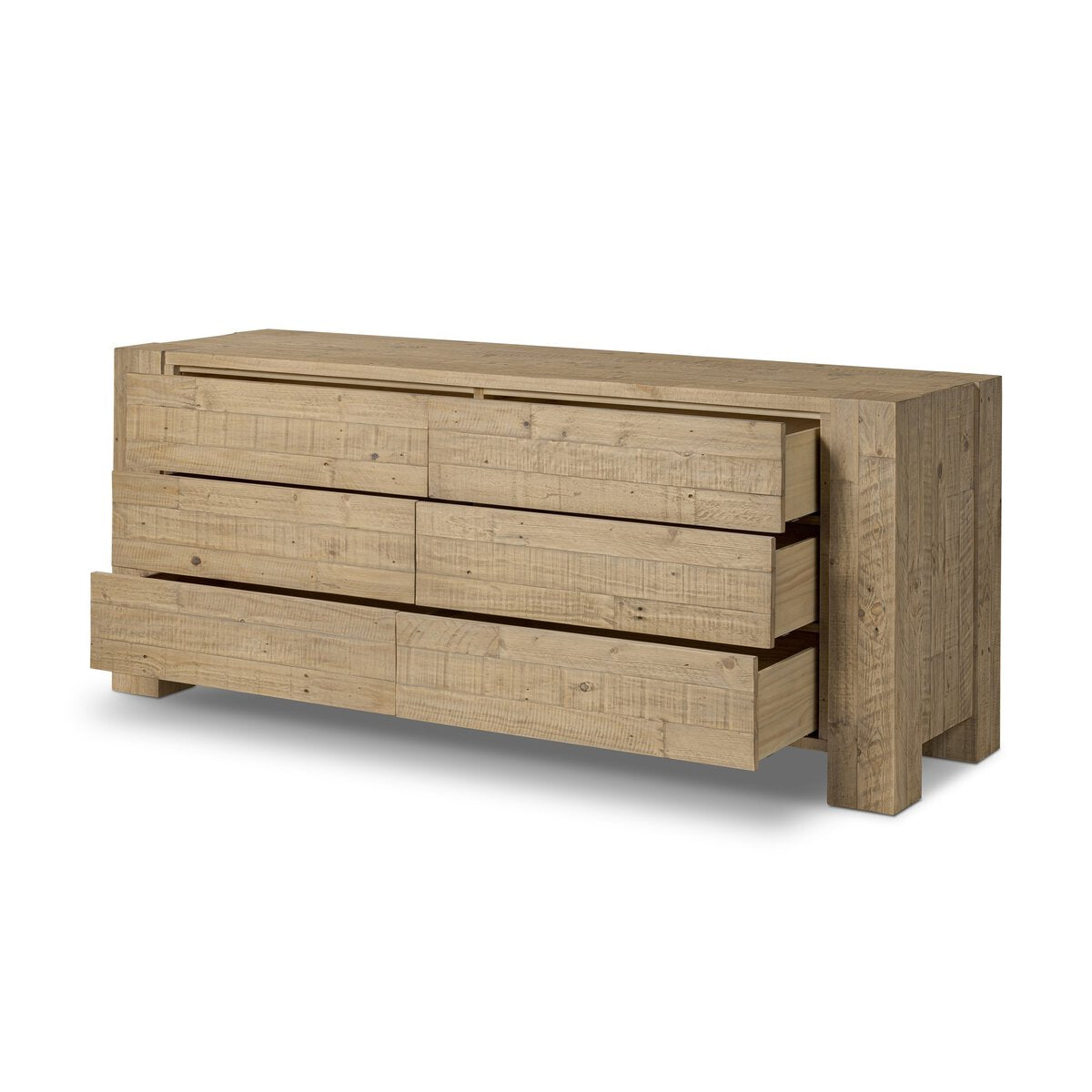 Perot 6 Drawer Dresser Light Blonde Pine OL