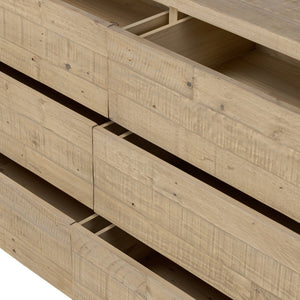 Perot 6 Drawer Dresser Light Blonde Pine OL