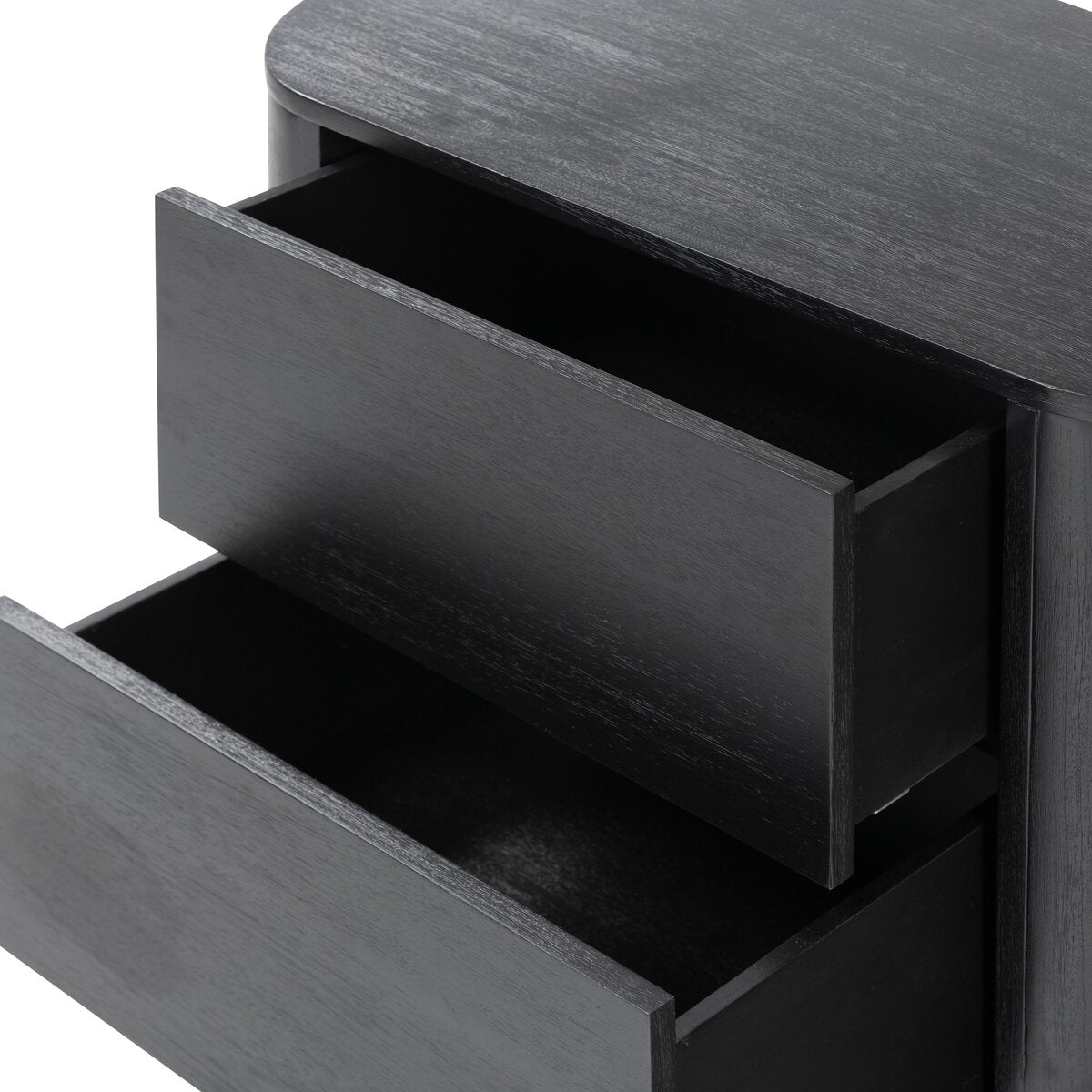 Paden Nightstand Aged Black Acacia OL
