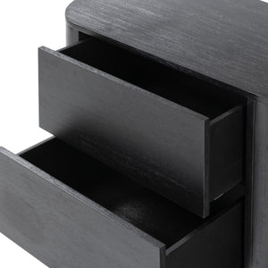 Paden Nightstand Aged Black Acacia OL