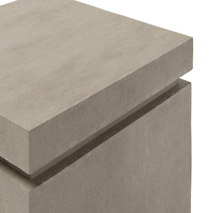 Posen Outdoor Square Propane Enclosure Natural Concrete OL