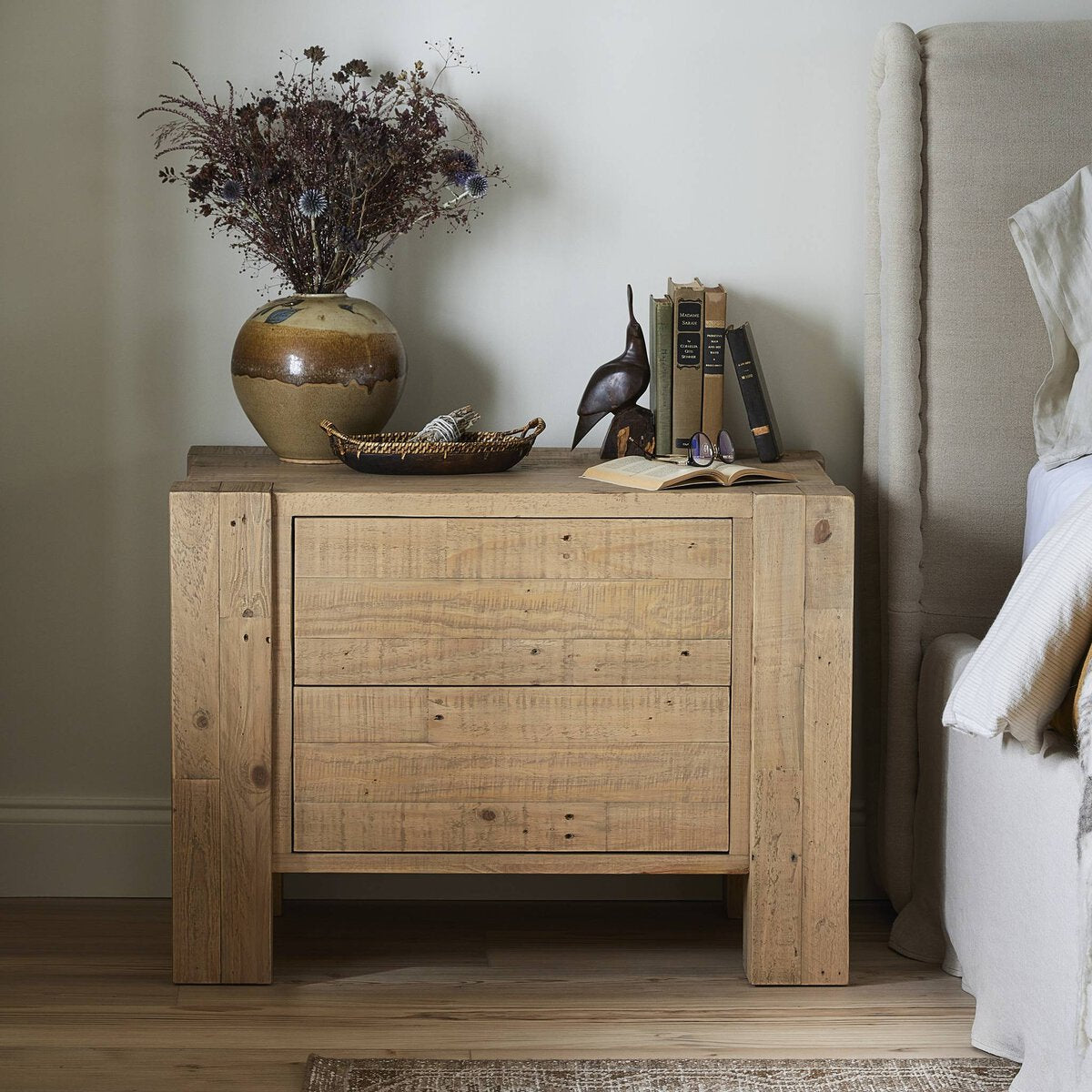 Perot Nightstand Light Blonde Pine OL