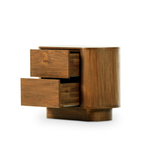 Paden Nightstand Seasoned Brown Acacia OL