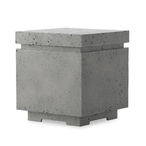 Posen Outdoor Square Propane Enclosure Pewter Concrete OL