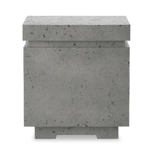 Posen Outdoor Square Propane Enclosure Pewter Concrete OL