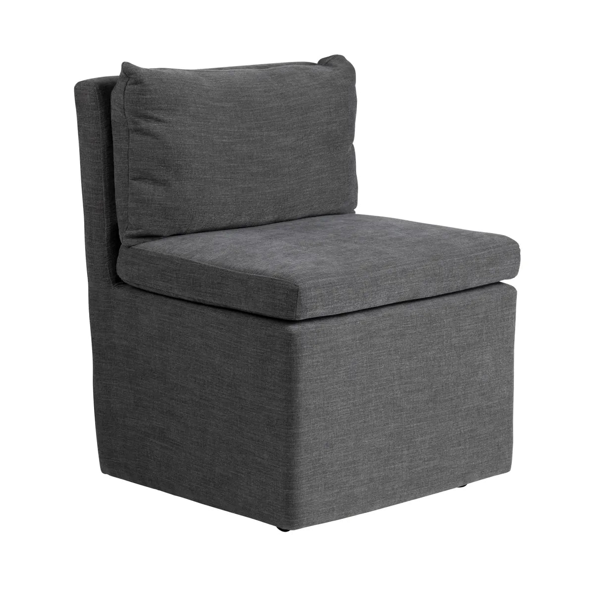 Prescott Charcoal Rolling Dining Chairs - Pair - OL