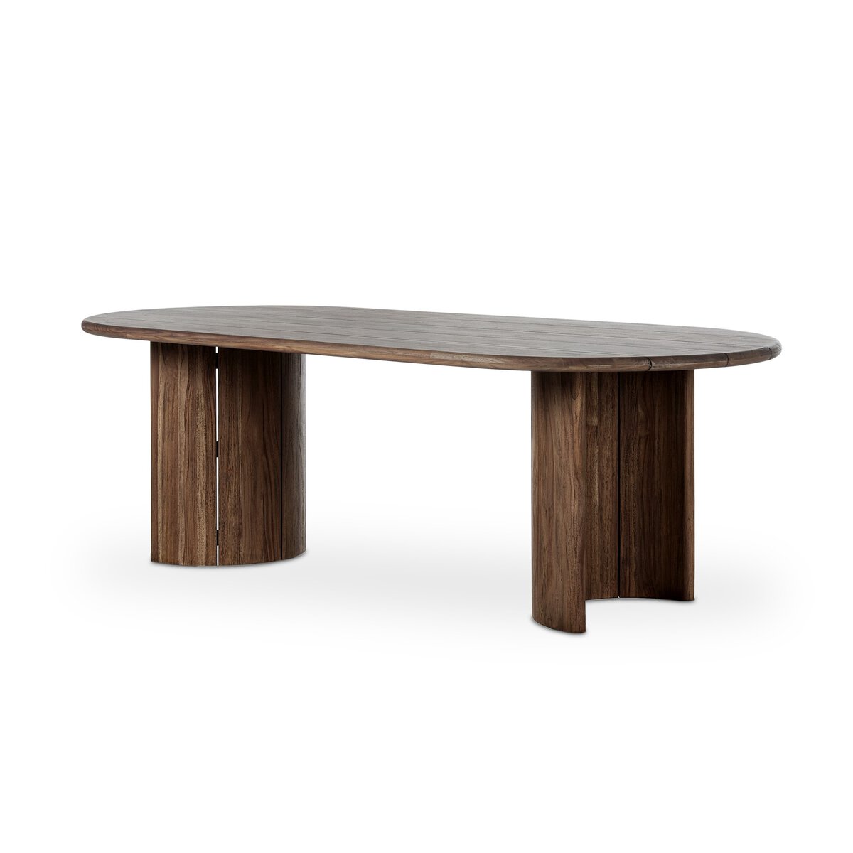 Paden Outdoor Dining Table-94" Stained Toasted Brown-FSC OL
