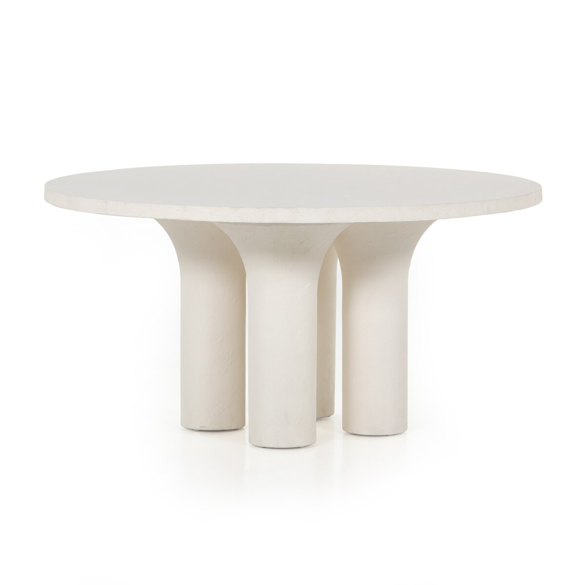 Parra Round Dining Table White Concrete OL